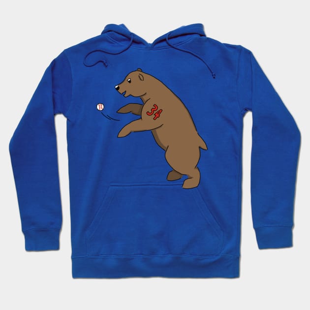 Cubs #34 Hoodie by babygunz47